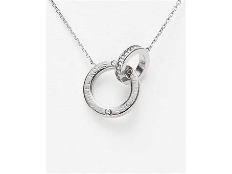 michael kors silver necklace.